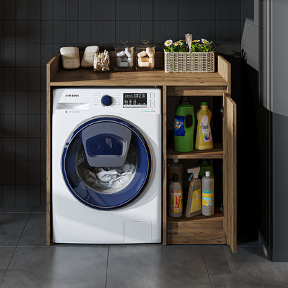 Roomart Derin - Washing Machine Cabinet with Cupboard, 100cm