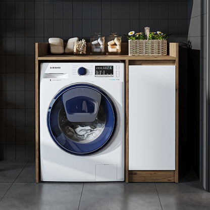 Roomart Derin - Washing Machine Cabinet with Cupboard, 100cm