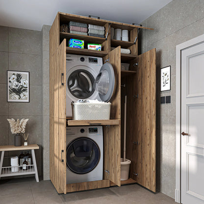 Roomart Dora - Cabinet Set for Dryer & Washing Machine, 115cm