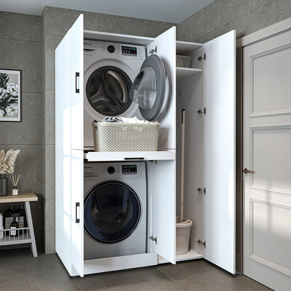 Roomart Dora - Cabinet Set for Dryer & Washing Machine, 115cm