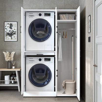 Roomart Dora - Cabinet Set for Dryer & Washing Machine, 115cm