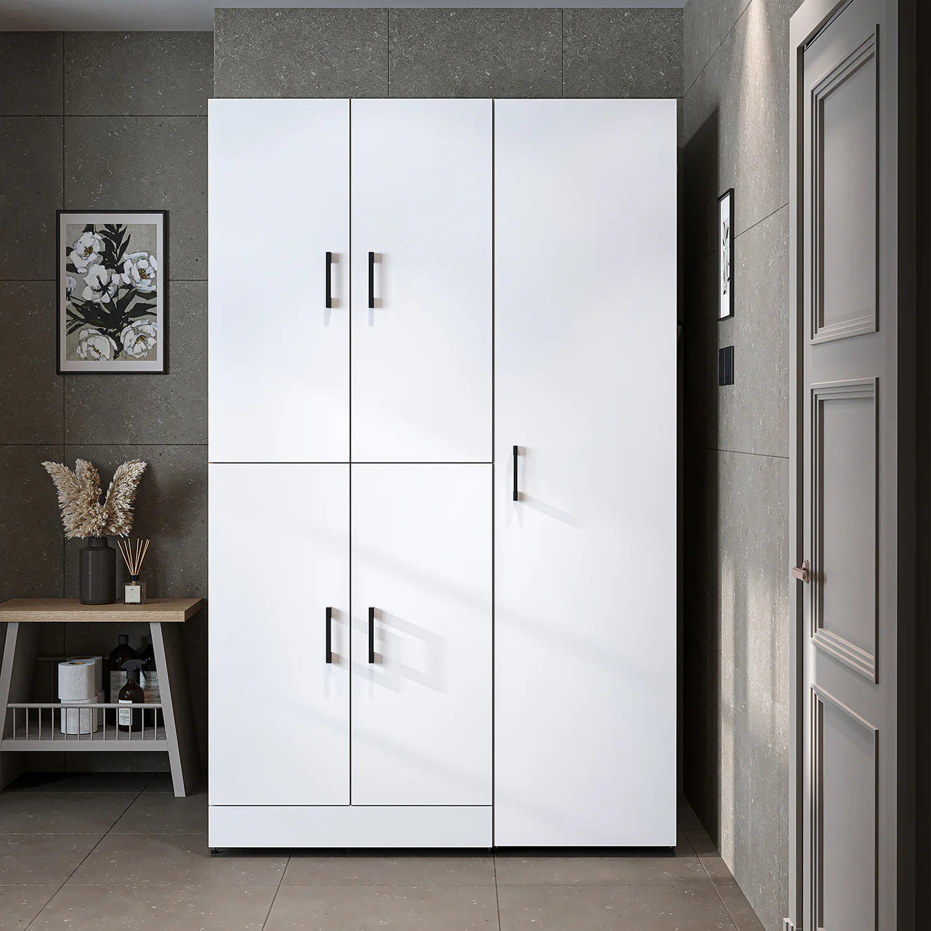 Roomart Dora - Cabinet Set for Dryer & Washing Machine, 115cm