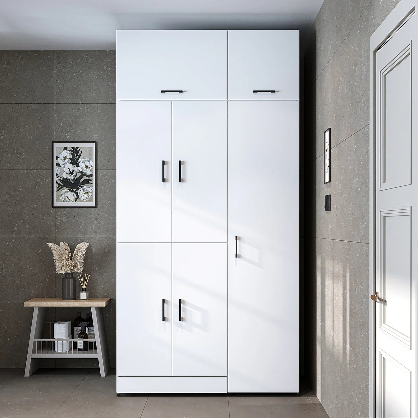 Roomart Dora - Cabinet Set for Dryer & Washing Machine, 115cm