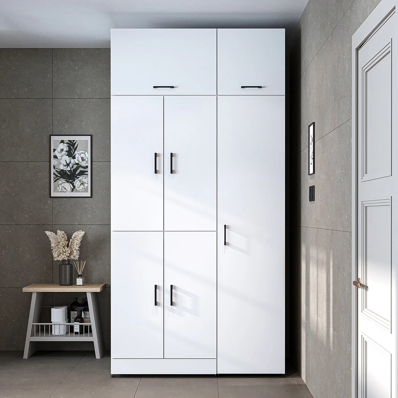Roomart Dora - Cabinet Set for Dryer & Washing Machine, 115cm