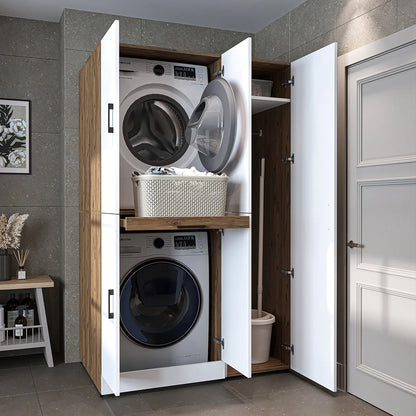 Roomart Dora - Cabinet Set for Dryer & Washing Machine, 115cm