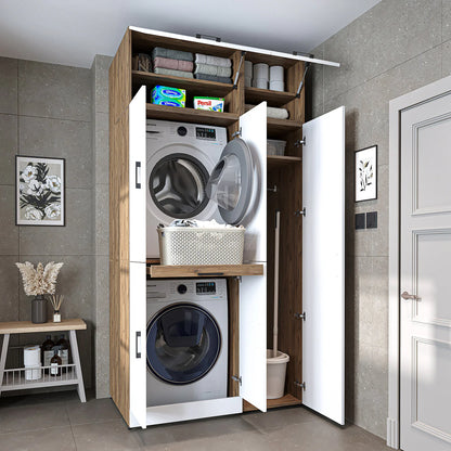 Roomart Dora - Cabinet Set for Dryer & Washing Machine, 115cm