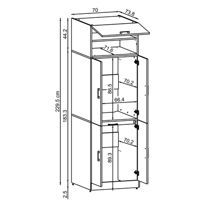 Roomart Dora - Cabinet for Dryer & Washing Machine, Freestanding