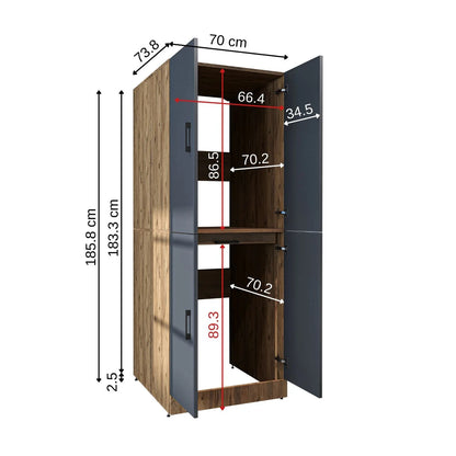 Roomart Dora - Cabinet for Dryer & Washing Machine, Freestanding