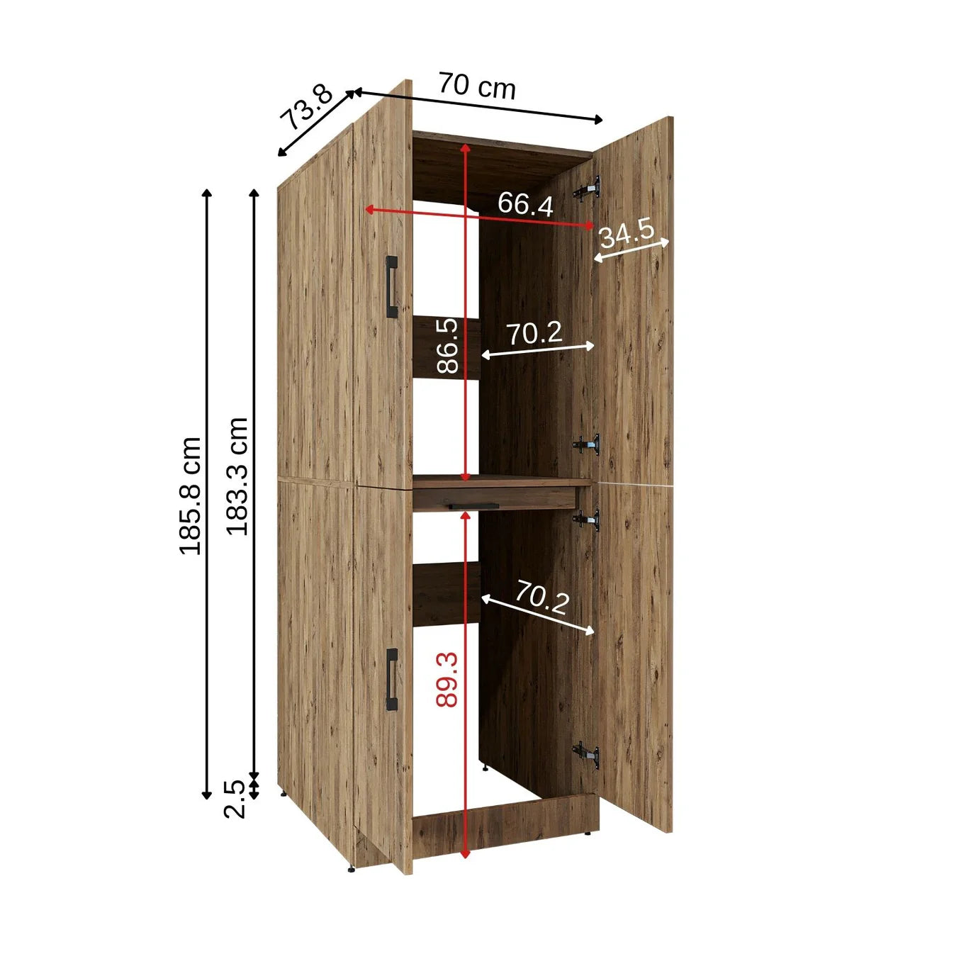 Roomart Dora - Cabinet for Dryer & Washing Machine, Freestanding