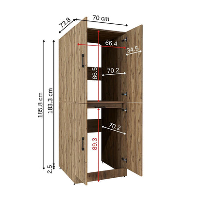Roomart Dora - Cabinet for Dryer & Washing Machine, Freestanding