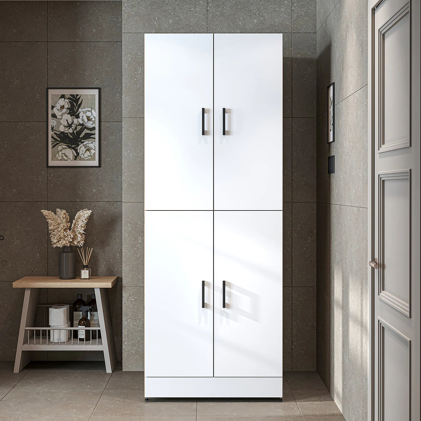 Roomart Dora - Cabinet for Dryer & Washing Machine, Freestanding