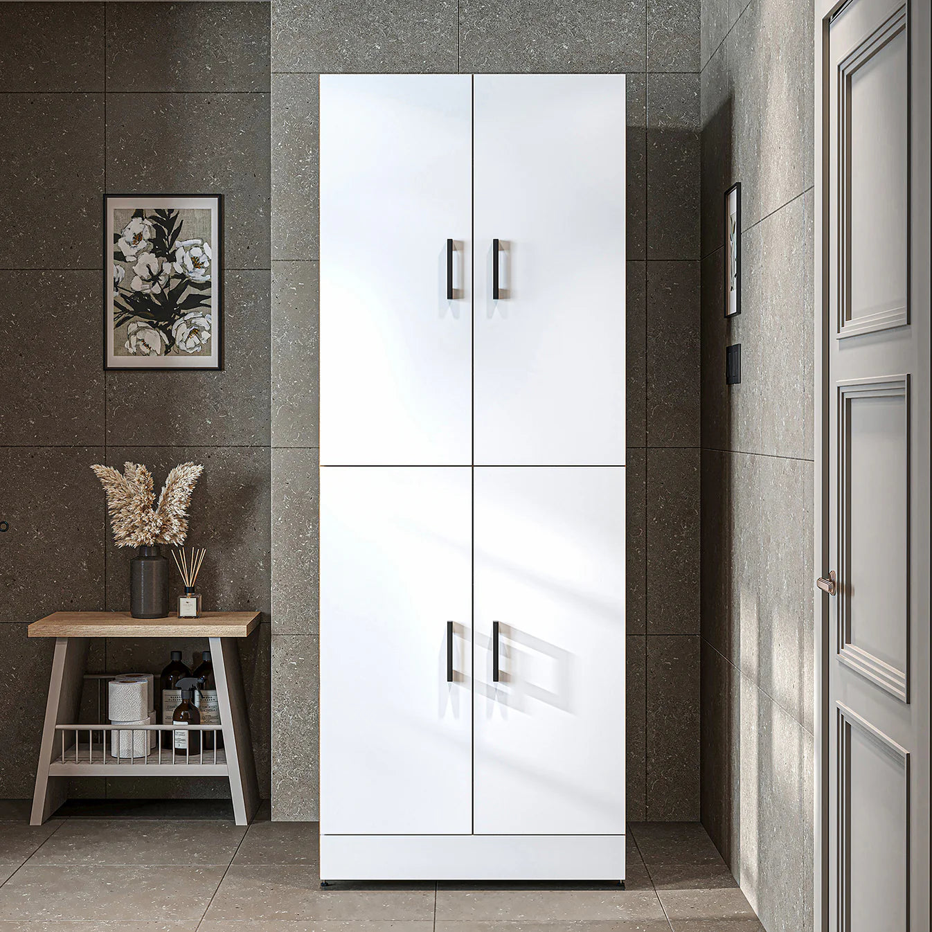 Roomart Dora - Cabinet for Dryer & Washing Machine, Freestanding
