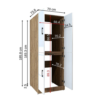 Roomart Dora - Cabinet for Dryer & Washing Machine, Freestanding
