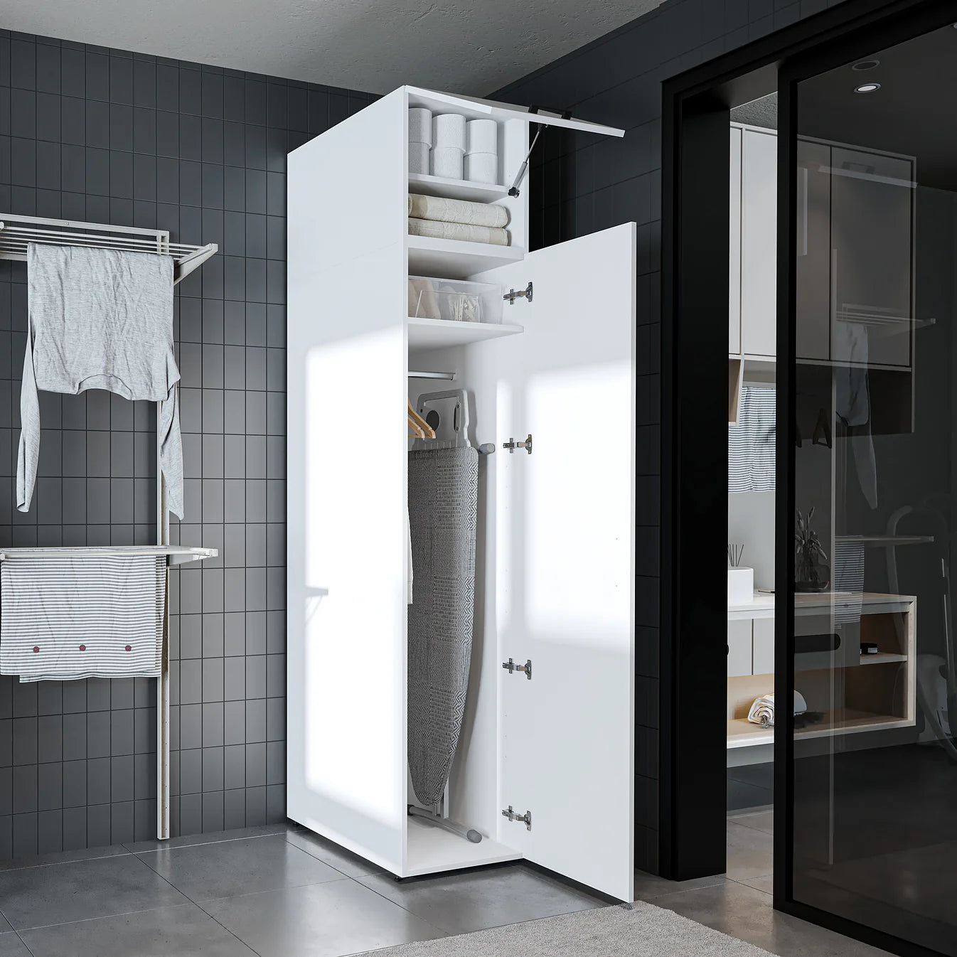 Roomart Dora - Tall Utility Cabinet, 45cm
