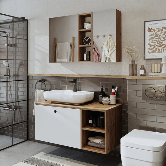 Vanity Bathroom Cabinet 2 Piece Set - Lotus - Roomartstore.co.ukbathroom cabinet2520