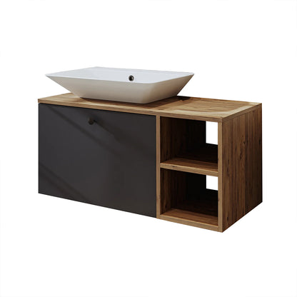 Roomart Lotus - Bathroom Cabinet with Washbasin, 95cm