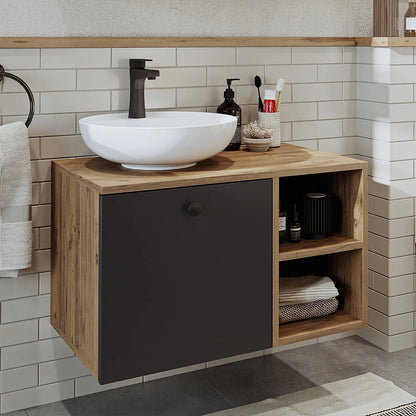 Roomart Lotus - Bathroom Cabinet with Washbasin, 95cm