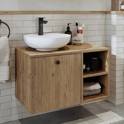 Roomart Lotus - Bathroom Cabinet with Washbasin, 95cm