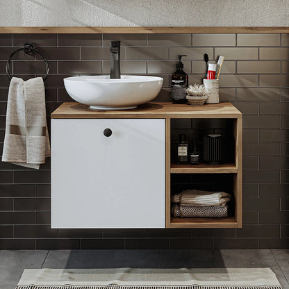 Roomart Lotus - Bathroom Cabinet with Washbasin, 95cm