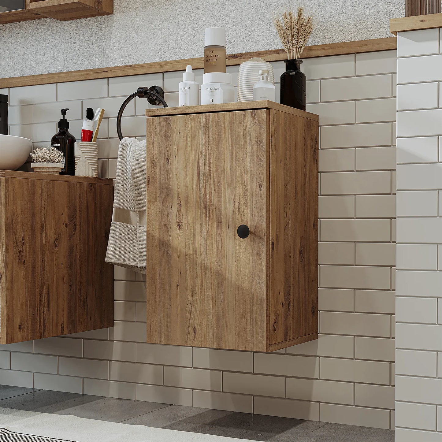 Roomart Lotus - Bathroom Towel Storage Cabinet