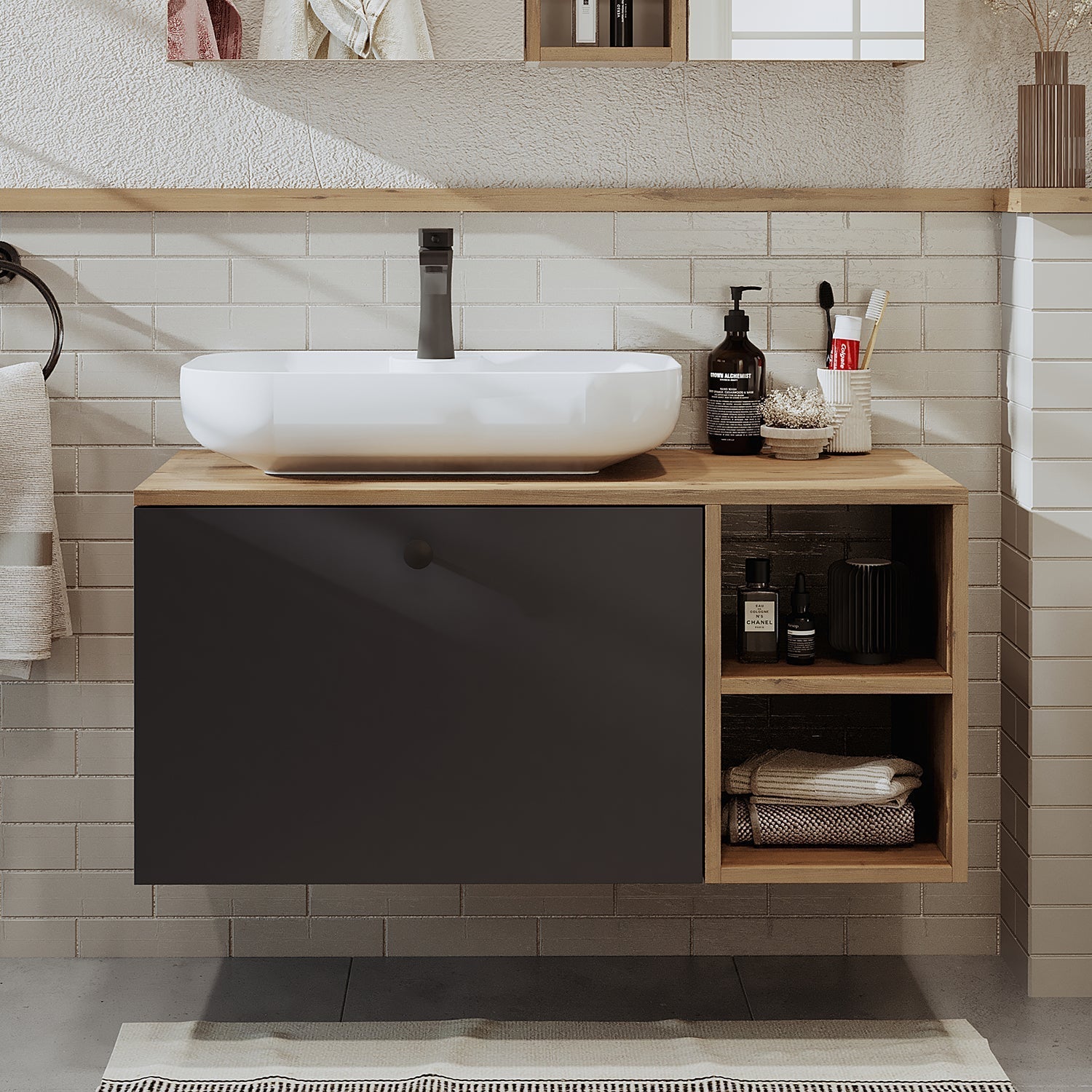 Vanity Bathroom Cabinet - Lotus - Roomartstore.co.uk bathroom cabinet2515