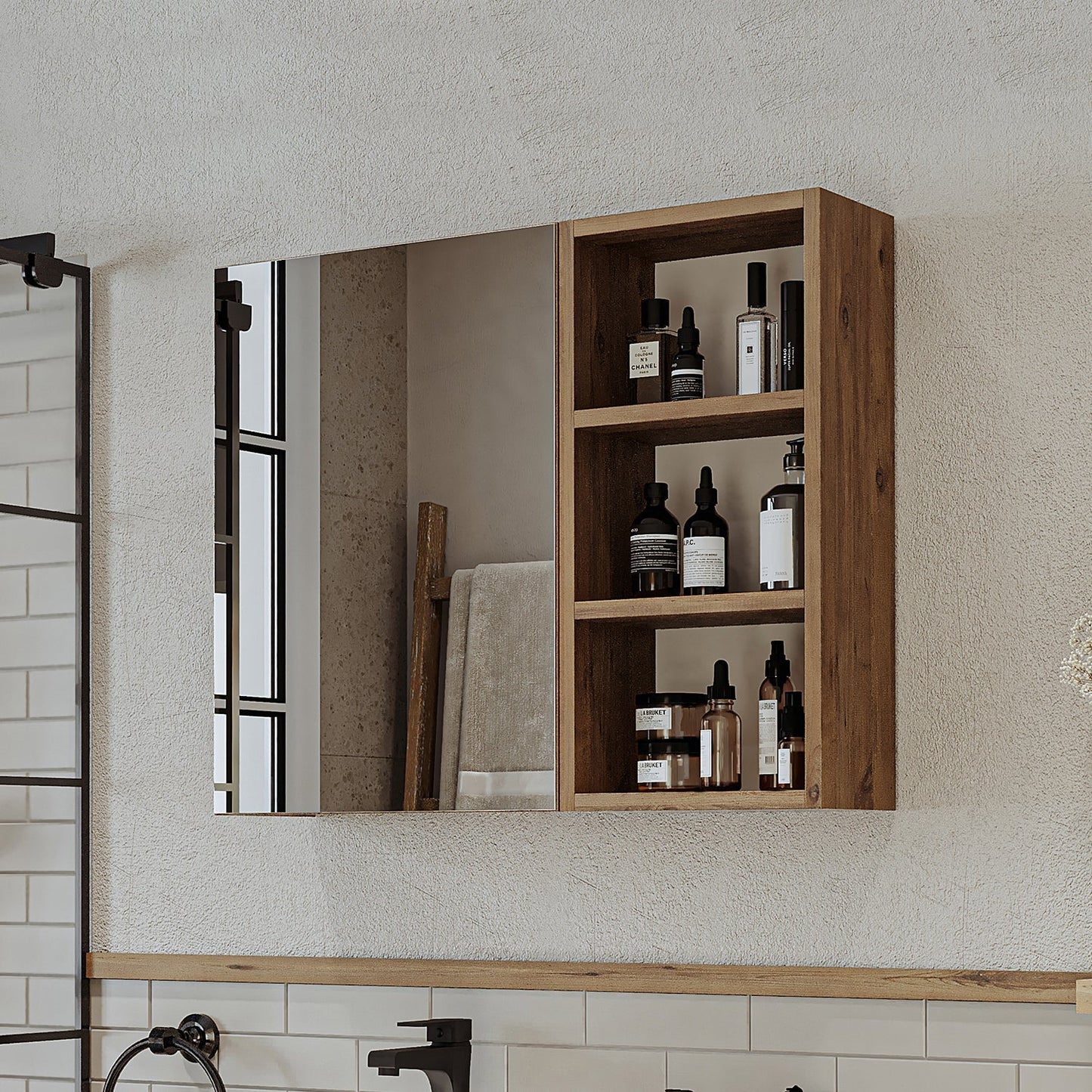 Mirrored Bathroom Cabinet - Lotus - Roomartstore.co.ukbathroom cabinet2462