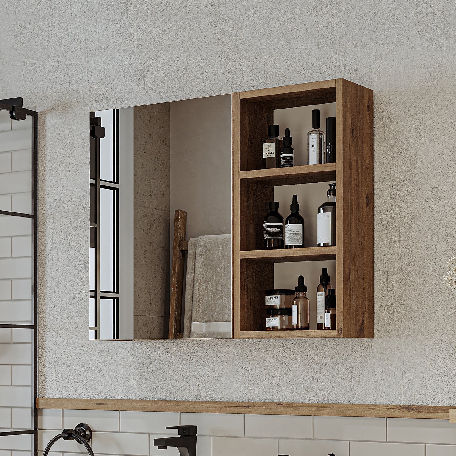 Mirrored Bathroom Cabinet - Lotus - Roomartstore.co.ukbathroom cabinet2462
