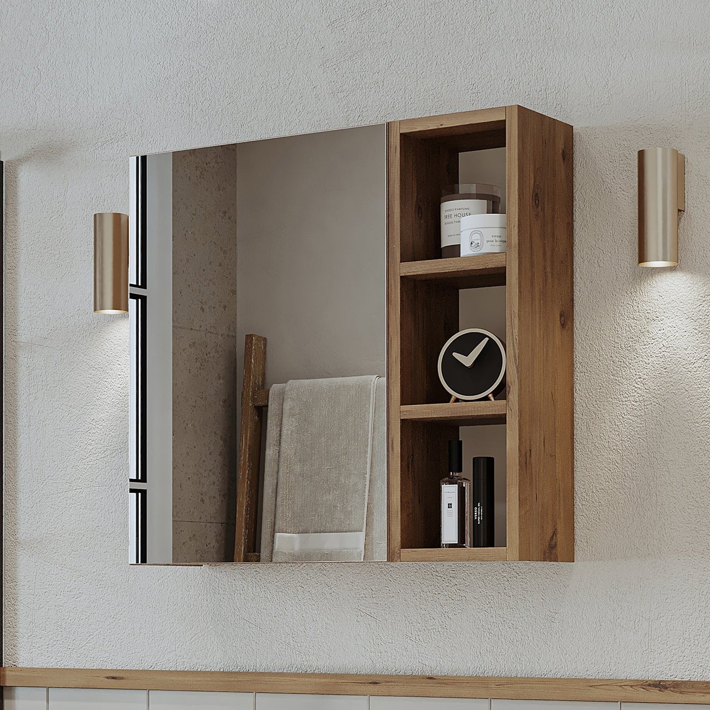 Mirrored Bathroom Cabinet - Lotus - Roomartstore.co.ukbathroom cabinet2461