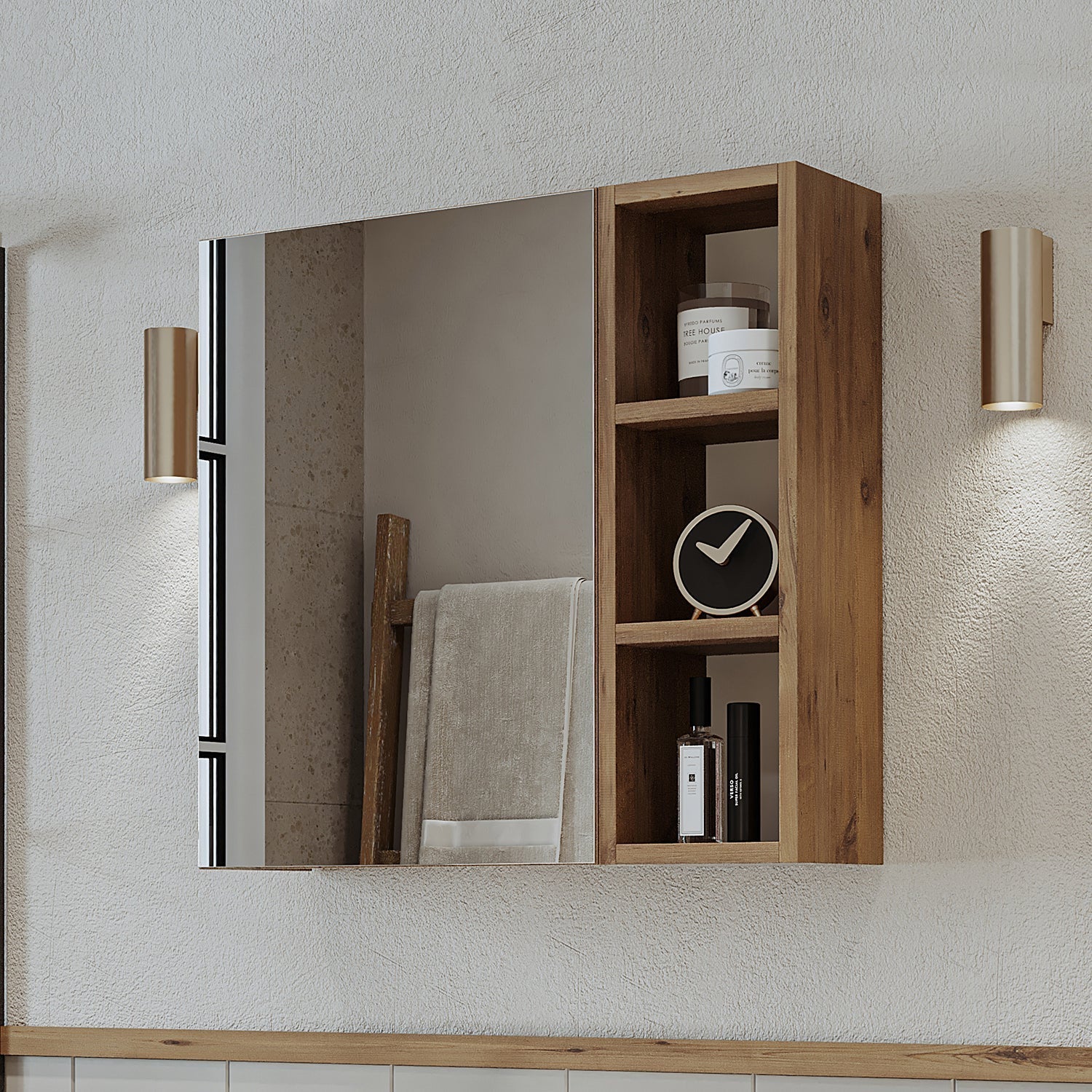 Mirrored Bathroom Cabinet - Lotus - Roomartstore.co.ukbathroom cabinet2461