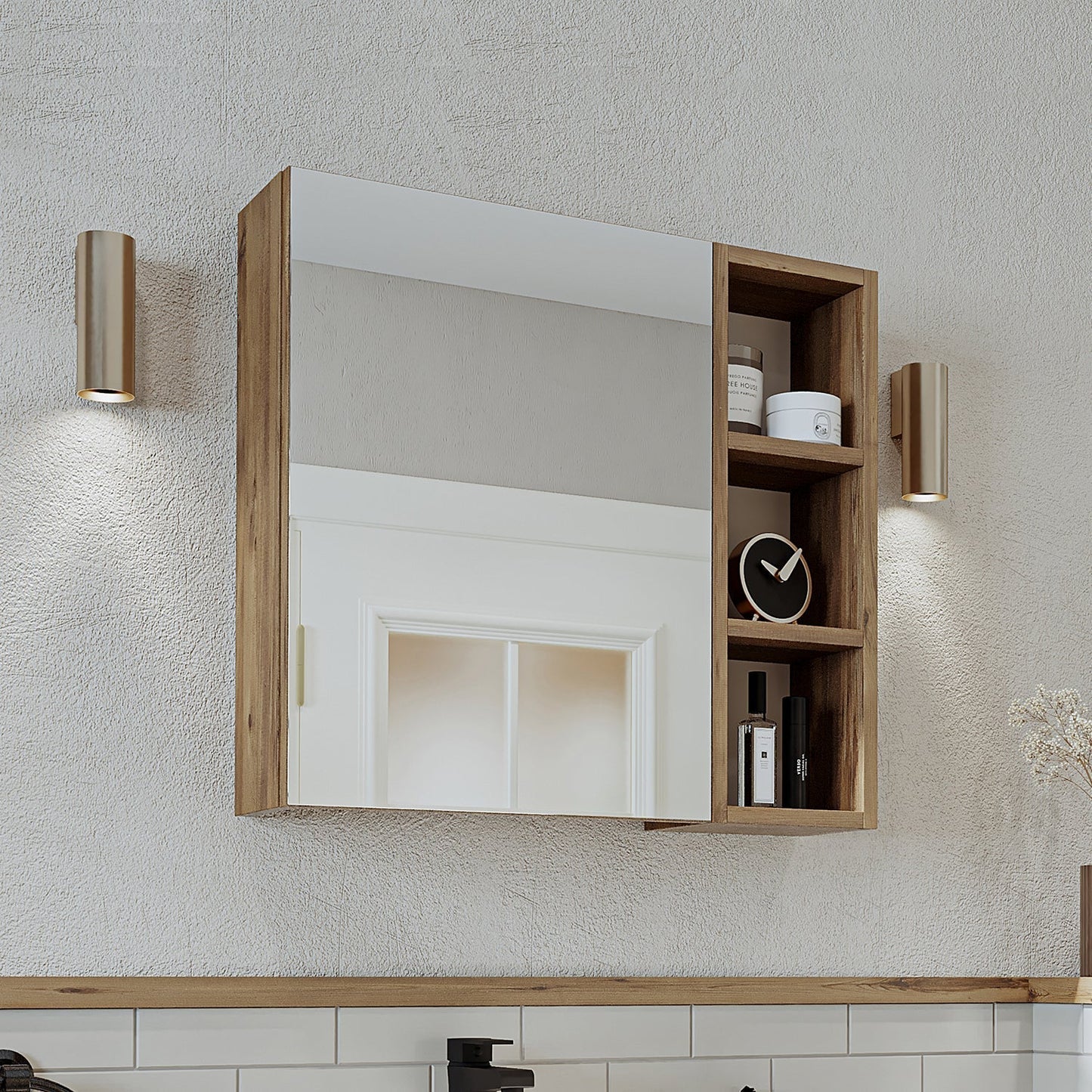 Mirrored Bathroom Cabinet - Lotus - Roomartstore.co.ukbathroom cabinet2461