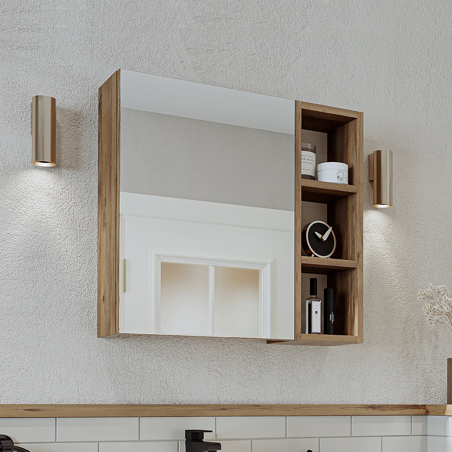 Mirrored Bathroom Cabinet - Lotus - Roomartstore.co.ukbathroom cabinet2461