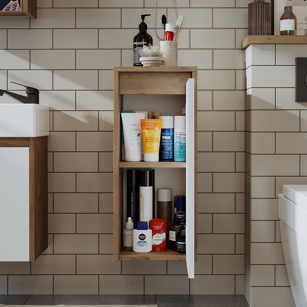 Bathroom Towel Cabinet - Mini - Roomartstore.co.ukbathroom cabinet1821