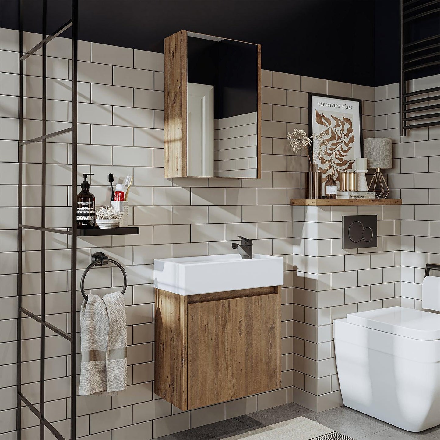Vanity Bathroom Cabinet 2 Piece Set - Mini - Roomartstore.co.ukbathroom cabinet1962