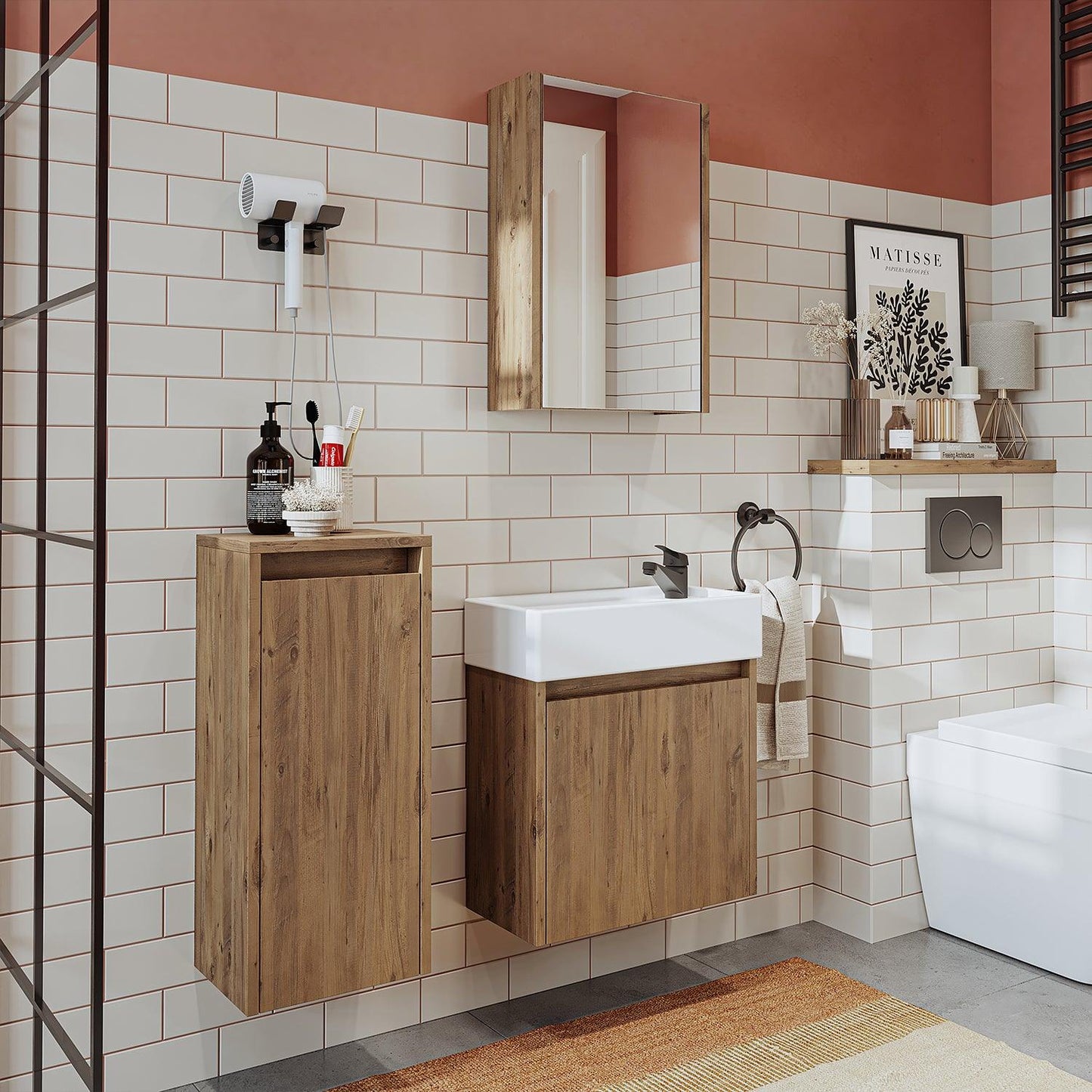Vanity Bathroom Cabinet 3 Piece Set - Mini - Roomartstore.co.ukbathroom cabinet1963