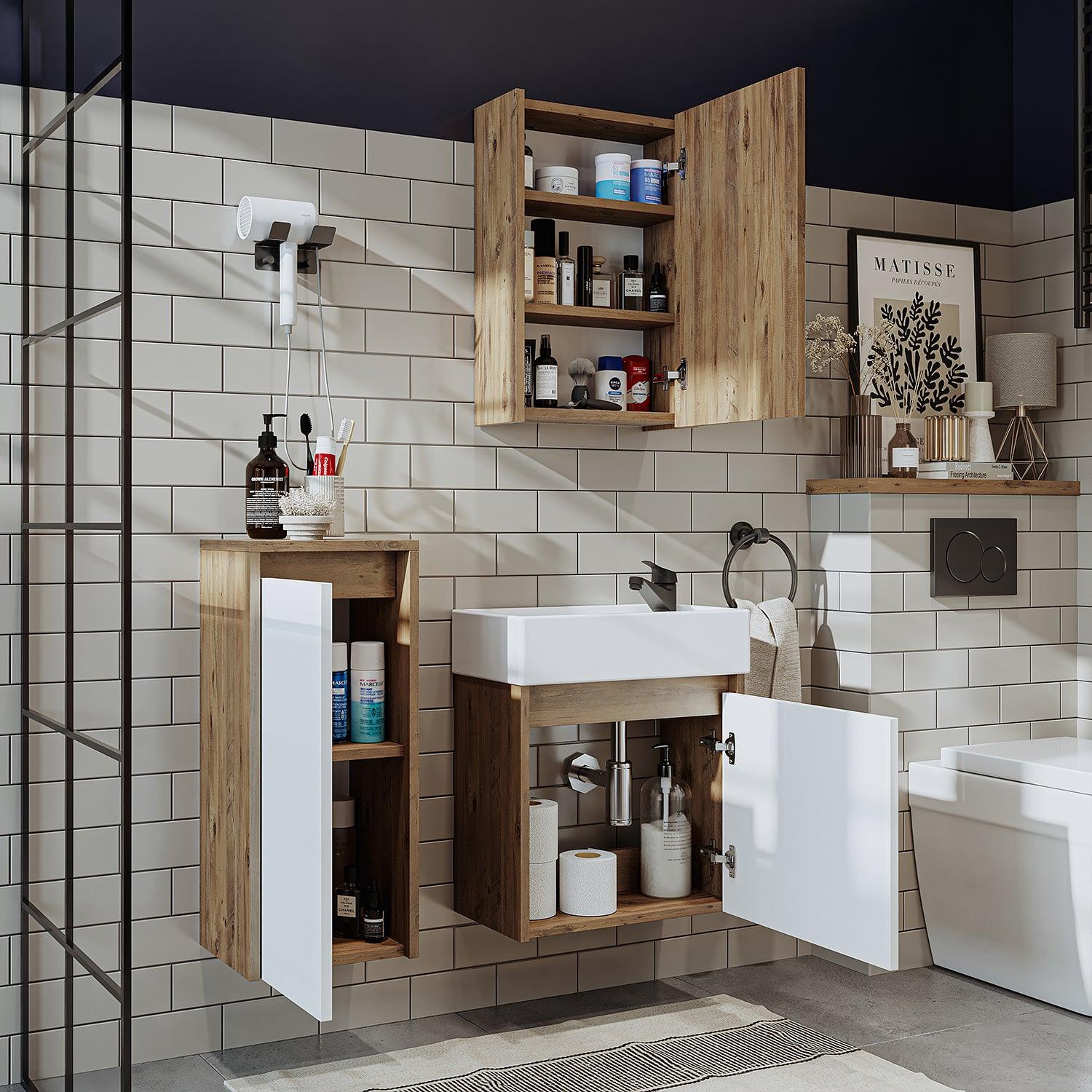 Vanity Bathroom Cabinet 3 Piece Set - Mini - Roomartstore.co.ukbathroom cabinet1955