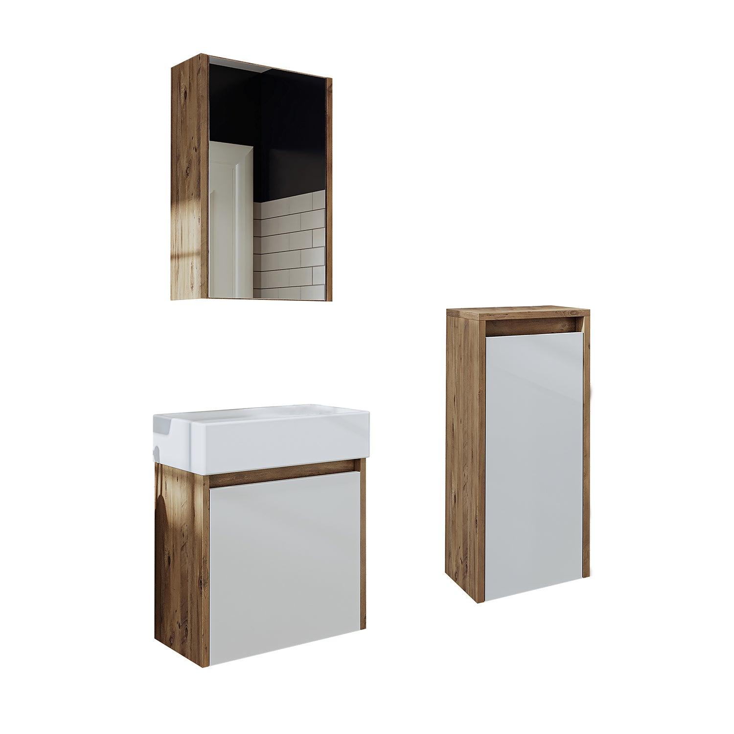Vanity Bathroom Cabinet 3 Piece Set - Mini - Roomartstore.co.ukbathroom cabinet1955