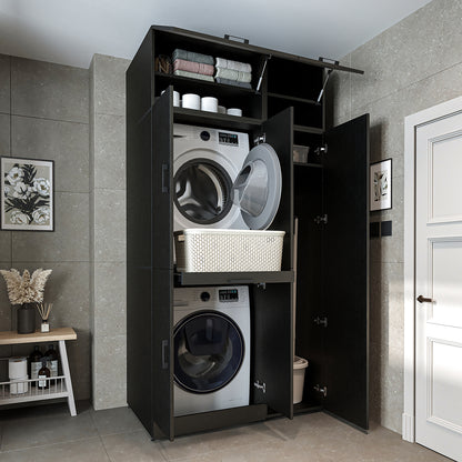 Roomart Dora - Washer & Dryer Cabinet with Side Storage - 115cm