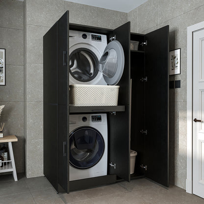 Roomart Dora - Washer & Dryer Cabinet with Side Storage - 115cm