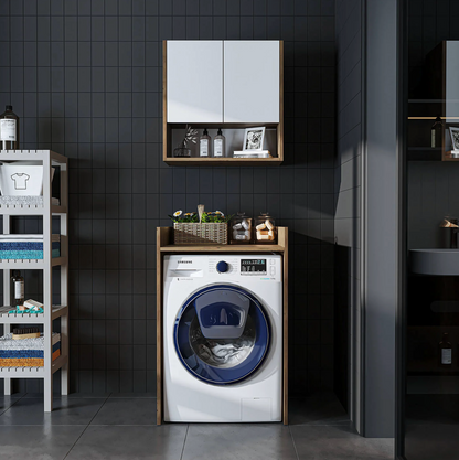 Roomart Derin - Washing Machine Cabinet with Cupboard and Wall Unit, 65cm
