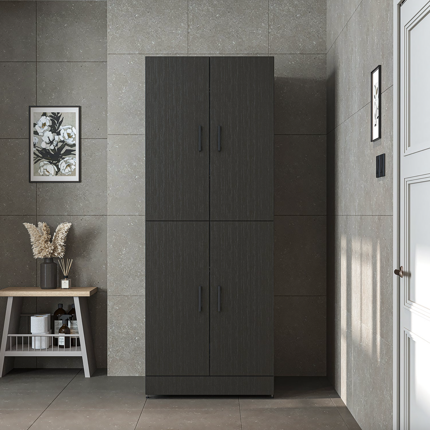 Roomart Dora - Cabinet for Dryer & Washing Machine, Freestanding