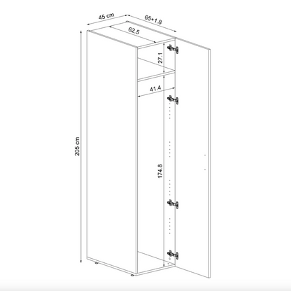 Roomart Tall Cabinet 45cm (Compatible with A Plus, D and DUO Cabinets)