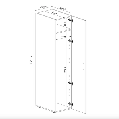 Roomart Tall Cabinet 45cm (Compatible with A Plus, D and DUO Cabinets)