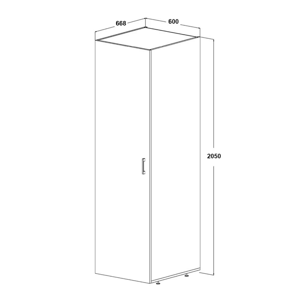 Roomart Tall Cabinet 45cm (Compatible with A Plus, D and DUO Cabinets)
