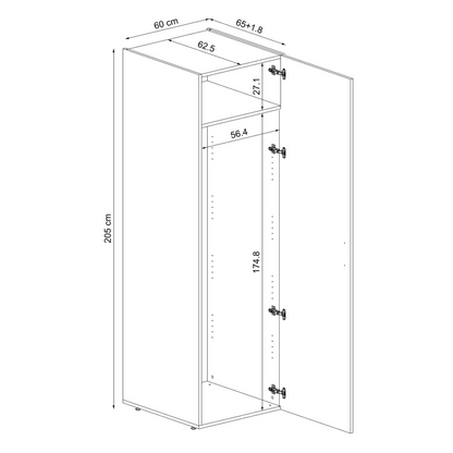 Roomart Tall Cabinet 45cm (Compatible with A Plus, D and DUO Cabinets)