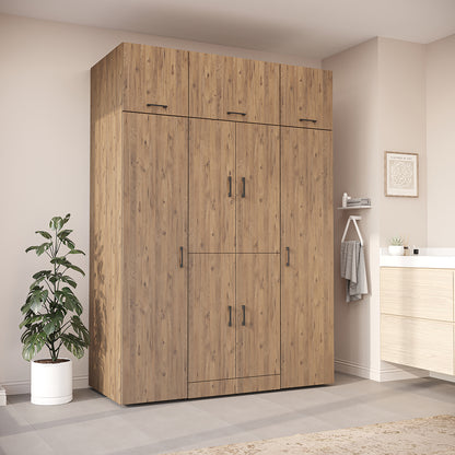 Roomart Dora Wall - Washer & Dryer Cabinet with Side Storage - 160cm