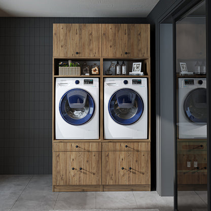 Roomart 1000 — Modular Twin Washer & Dryer Cabinet Set