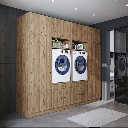 Roomart 1000 Luxe Line — Twin Washer & Dryer with Matching Side Cabinets