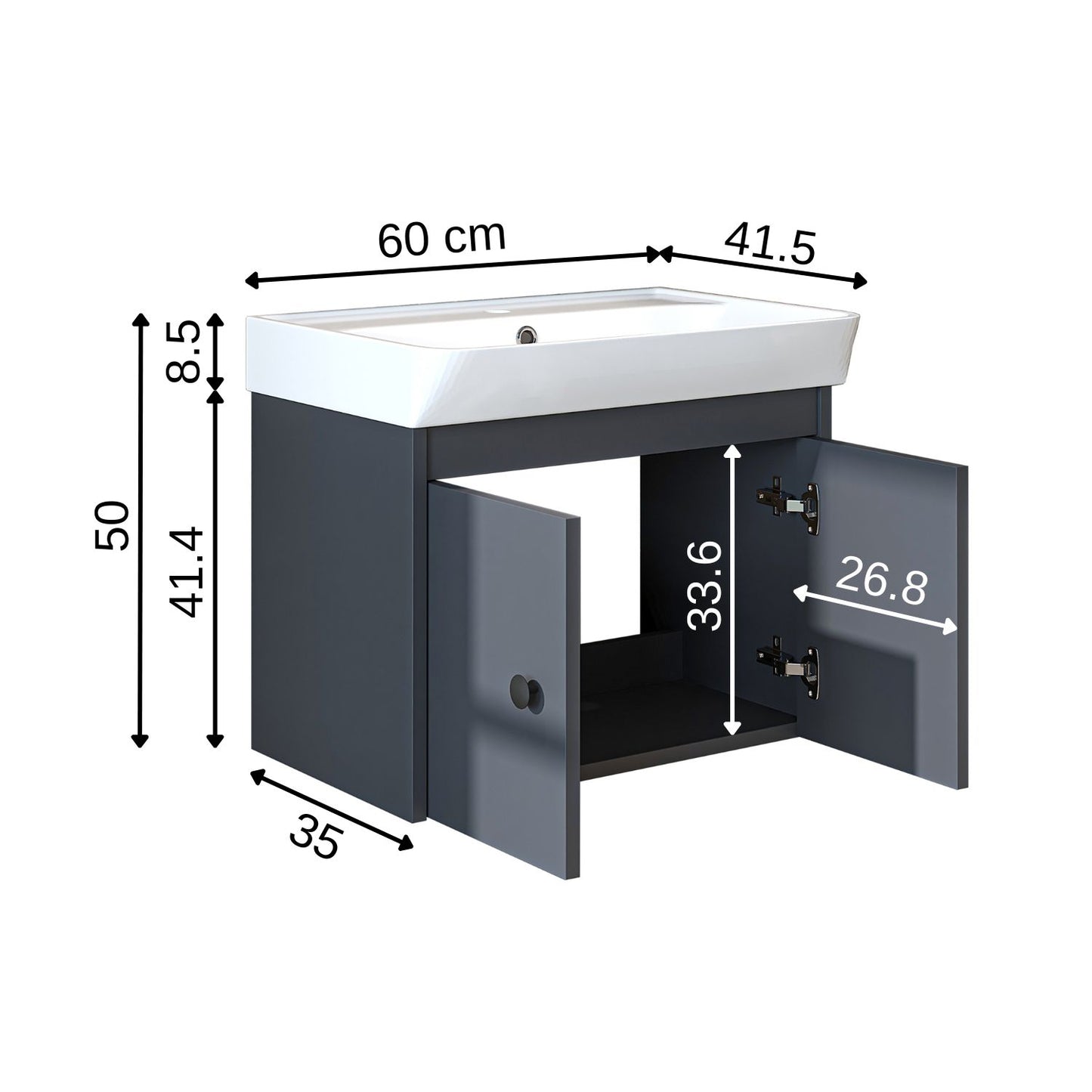 Roomart Ada Vanity Unit with Basin