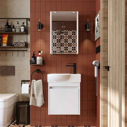 Roomart Leo Vanity Unit with Mirror Cabinet Set