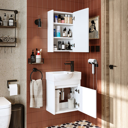 Roomart Leo Vanity Unit with Mirror Cabinet Set